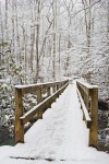 Winter footbridge