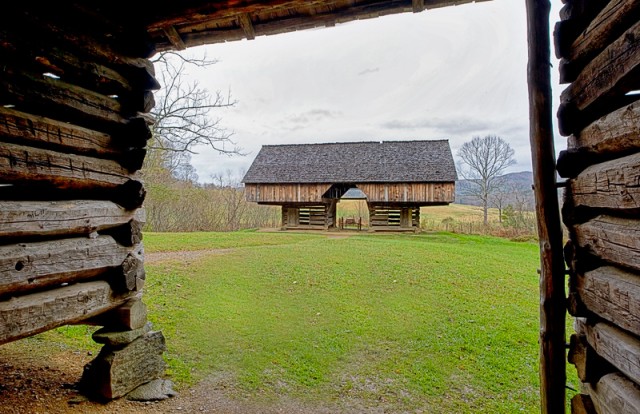 Smoky Mountains cantilever barn © William Britten use with permission only