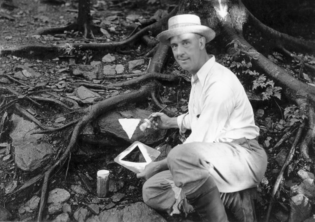 Jim Thompson Marks a Trail © University of Tennessee Libraries