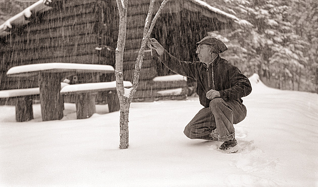 Dutch Roth at Little Indian Gap shelter  © University of Tennessee Libraries 