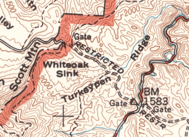 Smoky Mountains History: Topographical Map